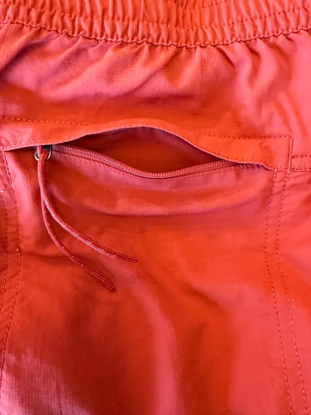 The North Face Men's Orange Swimming Trunks, Size Medium